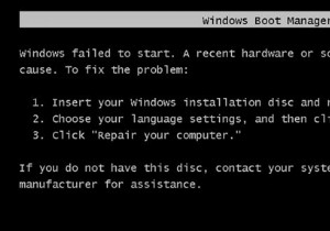 Windowsを起動できませんでした。最近のハードウェアまたはソフトウェアの変更が原因である可能性があります 