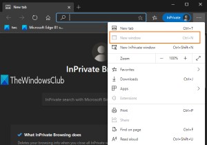 MicrosoftEdgeを常にInPrivateモードで起動する方法 