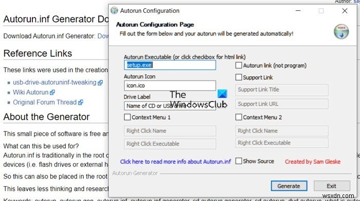 USB / DVD/CDの自動実行ファイルを作成する方法 