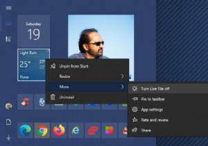 Windows 10でライブタイル通知を無効化・有効化し、履歴をクリアする方法