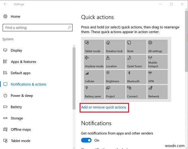 Windows 10アクションセンター：開く、使用する、カスタマイズする方法 