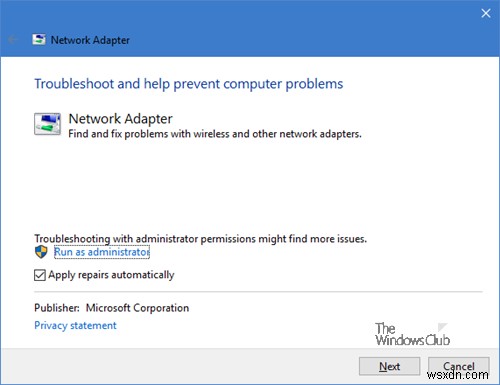 Windows10にネットワークアダプターがありません 