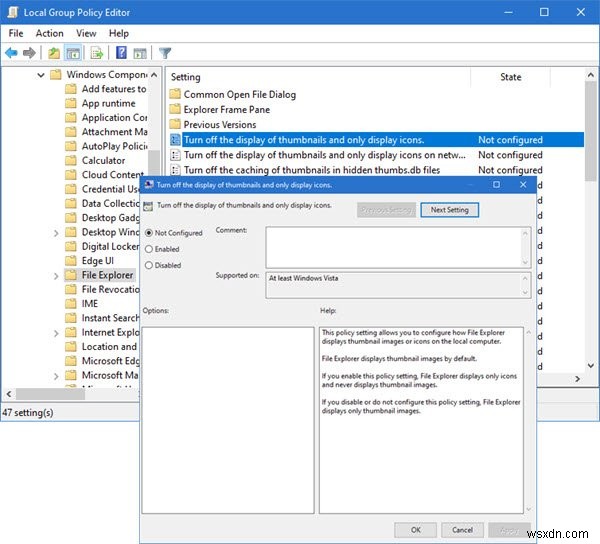 Windows11/10のファイルエクスプローラーでサムネイルプレビューを有効または無効にする 