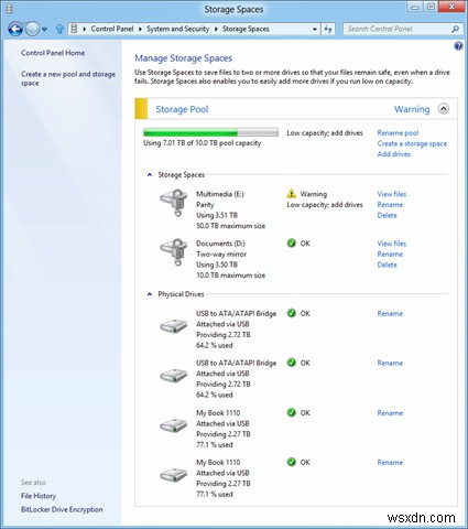 Windows11/10でストレージスペースを使用する方法 