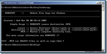 Windows11/10およびMicrosoftRobocopyGUIでのRobocopy 