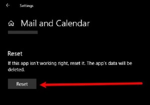 メールとカレンダーアプリがフリーズする、クラッシュする、またはWindows11/10で機能しない 