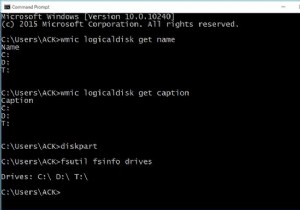 Windows 11/10でコマンドプロンプトとPowerShellを使ってハードディスクドライブの一覧を表示する方法