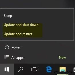 Windows Updateとシャットダウン/再起動が機能せず、消えない 