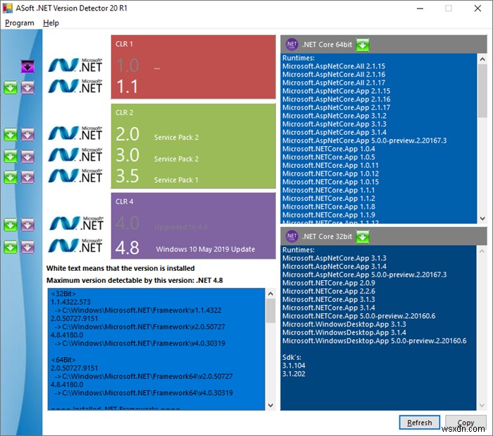 Windows10PCにインストールされている.NETFrameworkのバージョンを確認する方法 