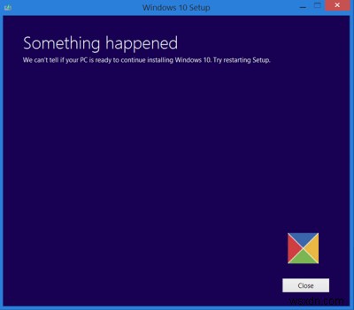 Windowsのインストールの修正、失敗したエラーの更新またはアップグレード 
