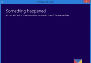 Windowsのインストールの修正、失敗したエラーの更新またはアップグレード 