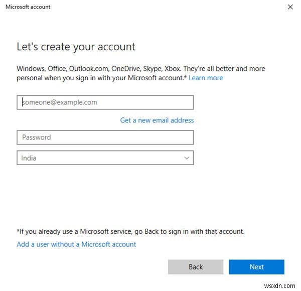 このPCに他の誰かを追加するリンクはWindows11/10ではグレー表示されます 