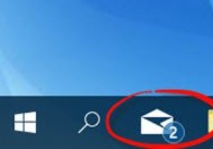 Windows10のタスクバーボタンにバッジを表示を有効または無効にする 