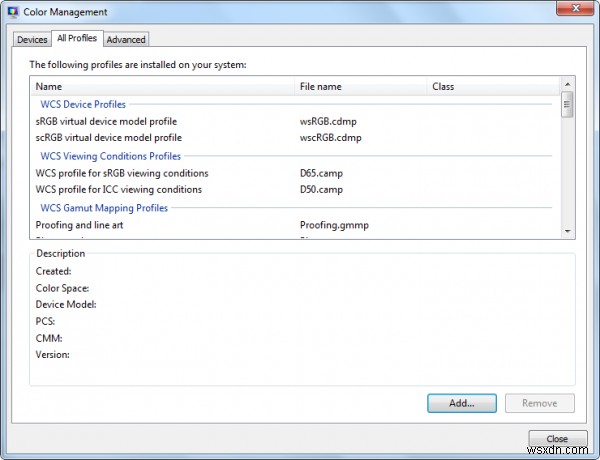 Windows11/10で新しいカラープロファイルを作成および管理する方法 