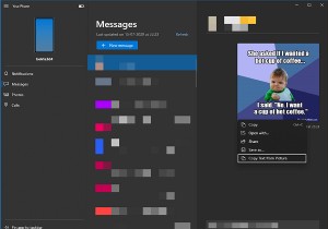 Windows 10の「スマートフォンと連携」アプリで画像からテキストをコピーする方法