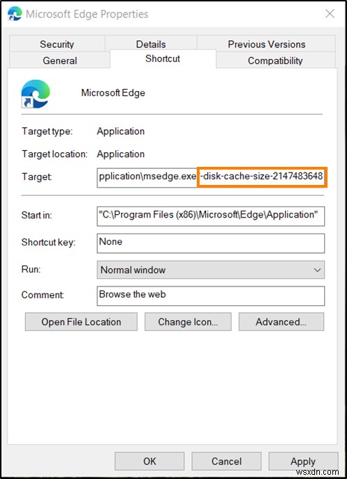 Windows11/10でMicrosoftEdgeのキャッシュサイズを変更する方法 