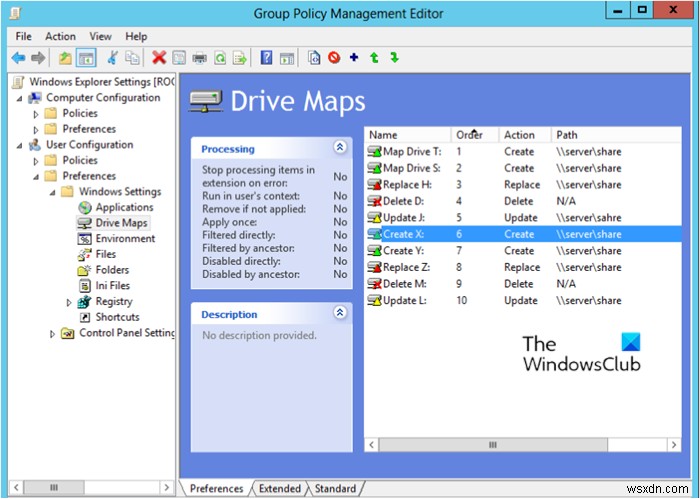 Windows11/10でグループポリシー設定を使用してドライブをマップする方法 