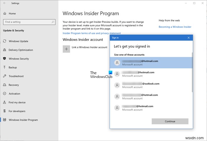 Windows Insider Programにサインアップして、Windows11/10Insiderプレビュービルドを入手する方法 