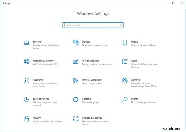 Windows10の設定を開いて使用する方法 