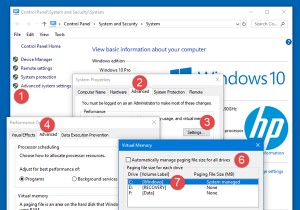 Windows11/10でページファイルサイズまたは仮想メモリを増やす方法 