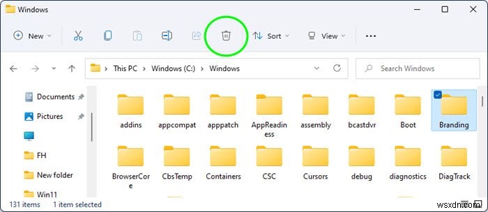 Windows11/10でファイルとフォルダを削除する方法 