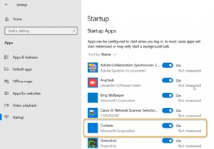 Windows10でCortanaの自動起動を無効にする方法 