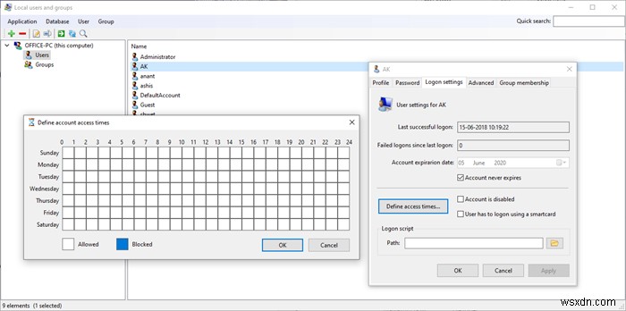 Windows11/10ホームでローカルユーザーとグループ管理にアクセスする方法 