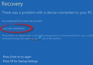 Windows11/10のエラー0xc00000e9を修正 