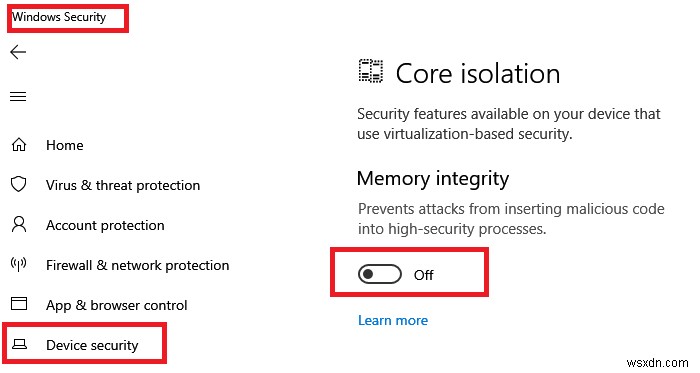 Windows 11/10の更新を続行するには、メモリ整合性保護をオフにしてください 