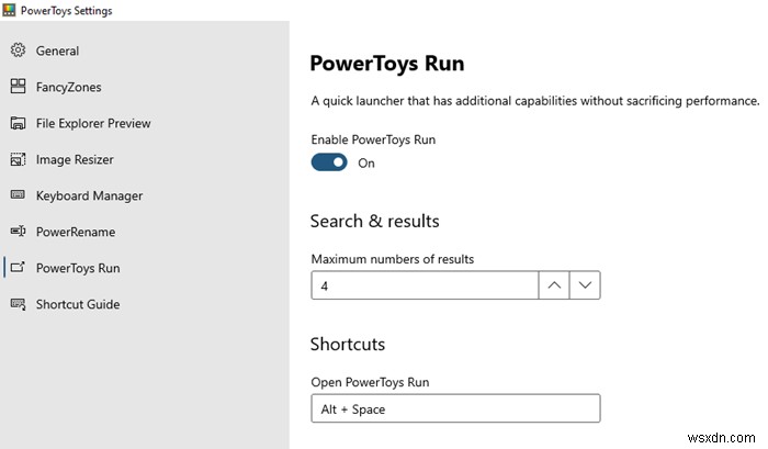 PowerToysRunとKeyboardManagerPowerToyの使用方法 