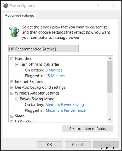 省電力スイッチが変更されたWindows11/10の問題 