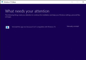 このアプリはWindows11/10と互換性がないため、今すぐアンインストールしてください 