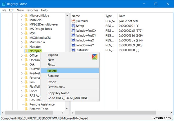Windows11/10でメモ帳をデフォルト設定にリセットする方法 