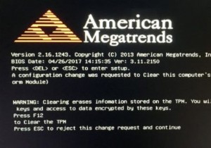 SurfaceがAmerican Megatrendsの黒い画面で止まってしまう原因と対処法
