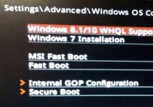 BIOSのWindowsWHQL設定とは何ですか？ 