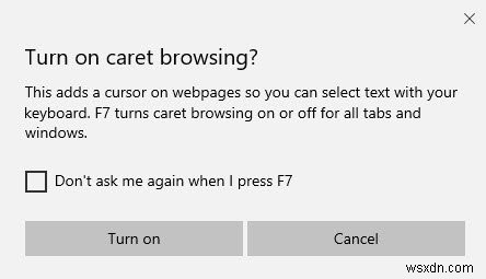 Windows 10のCaretBrowsingとは何ですか？ Edgeでどのように使用しますか？ 