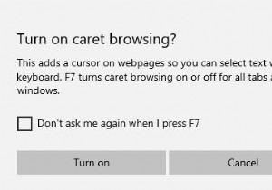 Windows 10のCaretBrowsingとは何ですか？ Edgeでどのように使用しますか？ 