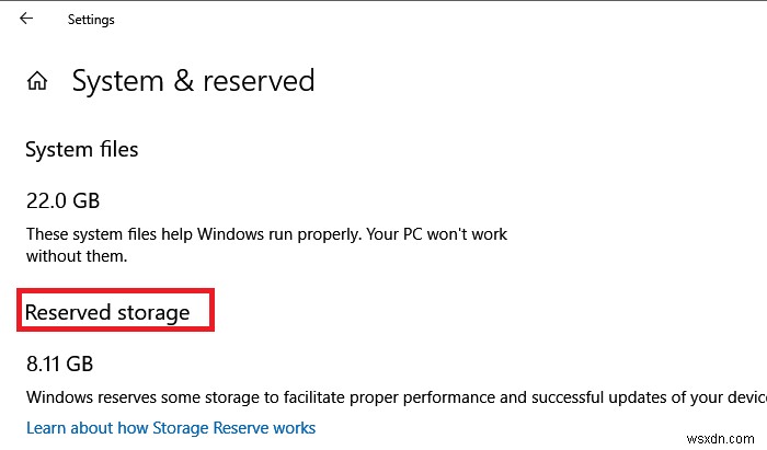 Windows11/10で予約済みストレージを無効または有効にするDISMコマンド 
