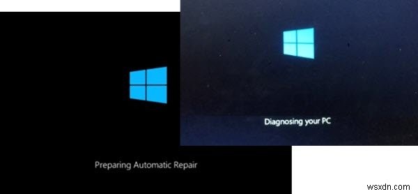WindowsがPCの診断または自動修復画面の準備でスタックする 