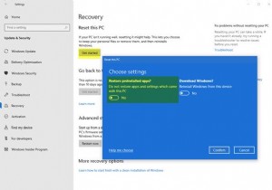 Windows10でフレッシュスタート機能を使用する方法 