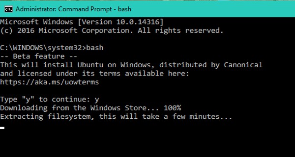 Windows11/10のUbuntuでBashを実行する方法 