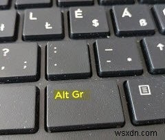 WindowsキーボードでAltGrキーを有効または無効にするにはどうすればよいですか 