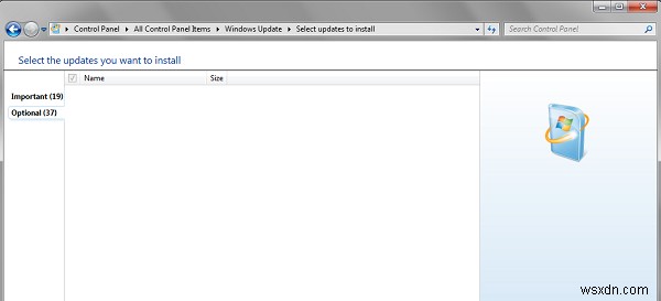 Windows Updateが機能しない、更新の確認またはページの空白のままになる 