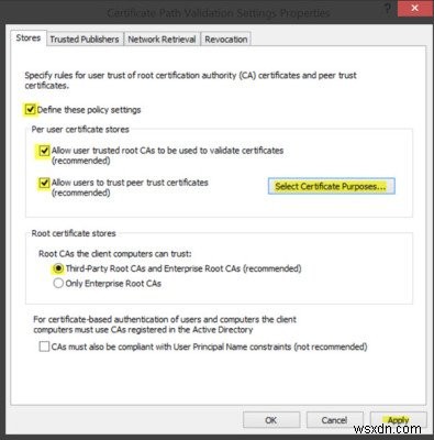Windows11/10で信頼されたルート証明書を管理する方法 