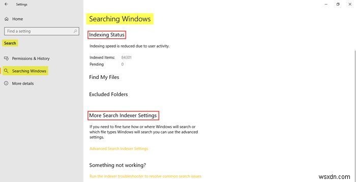 Windows 10の検索設定–権限、履歴、Windowsの検索 