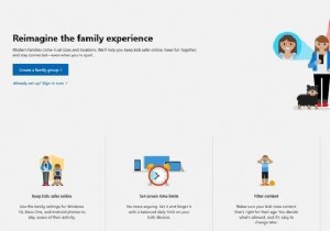 Windows 10のアップグレード後、Microsoftファミリー機能がオフになりました 