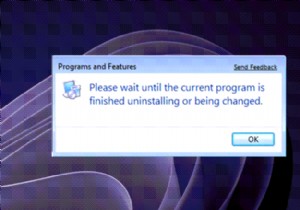 「現在のプログラムのアンインストールまたは変更が完了するまでお待ちください」と表示されたときの対処法【Windows 11/10】