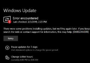 Windows 11/10のWindows Updateエラー0x80246008を修正する方法