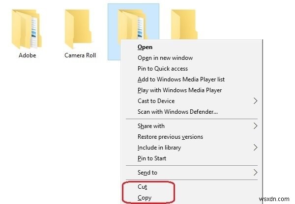 Windows11/10でキーボードまたはマウスを使用して切り取りまたはコピーして貼り付ける方法 