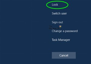 Windows11/10コンピューターをロックする方法 